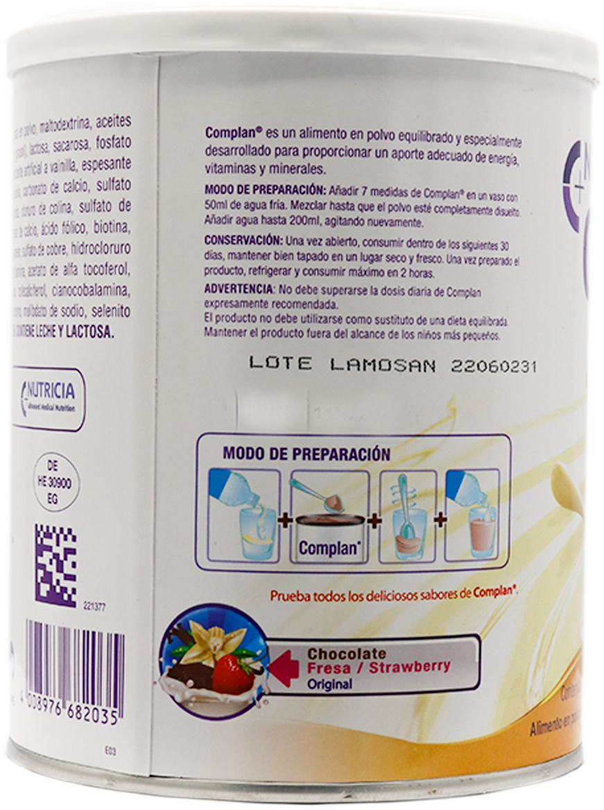 COMPLAN VANILLA LATA 400GR