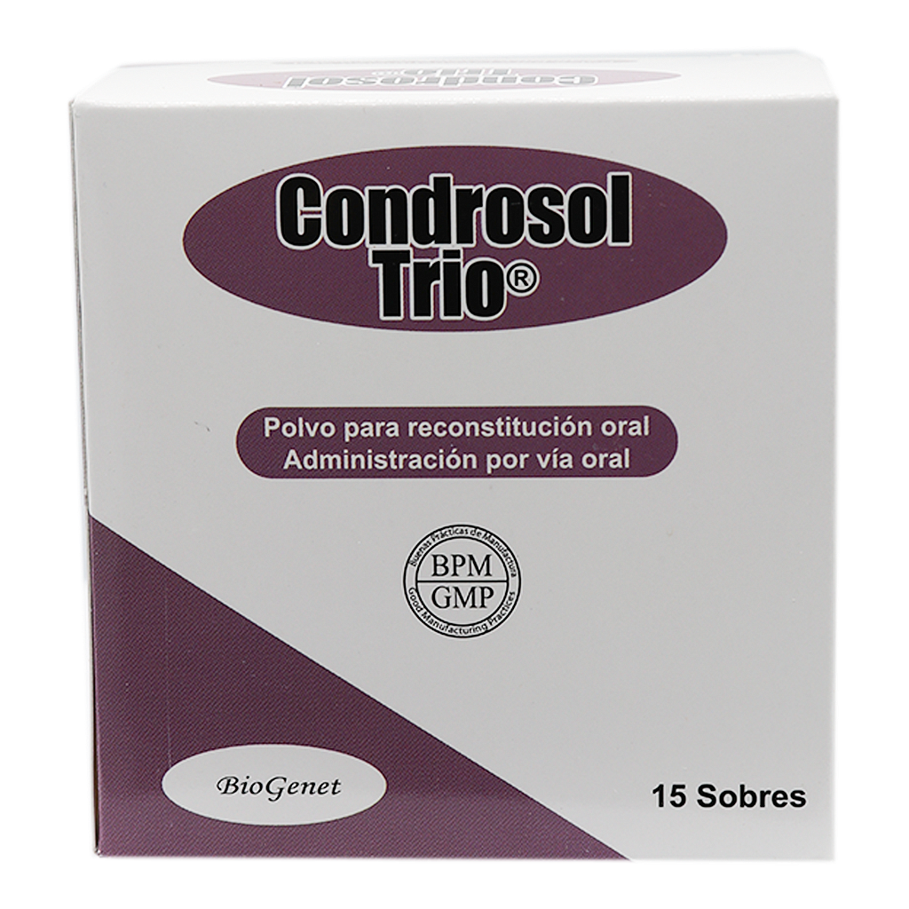 CONDROSOL-TRIO POLVO SOLUCION ORAL 1500/1200MG