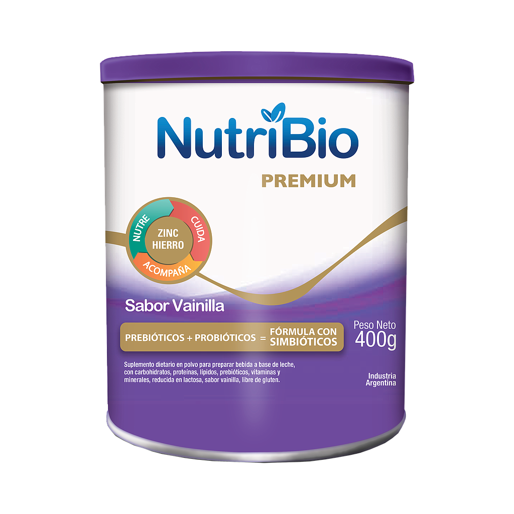 NUTRIBIO PREMIUM VAINILLA LATAx400GR