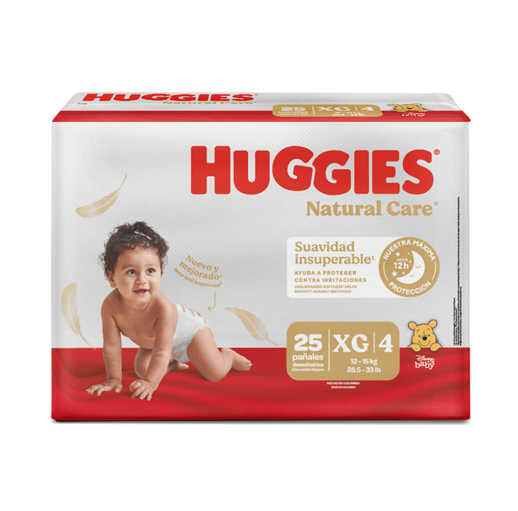 PAÑAL HUGGIES NATURAL CARE PANTS E4/XG 25U